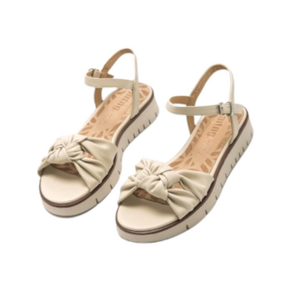 SANDALIA MUJER MUSTANG 53368 CREMA