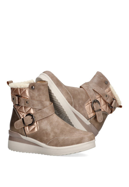 BOTIN MUJER MYSOFT TAUPE 24M575