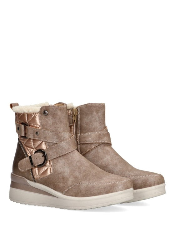 BOTIN MUJER MYSOFT TAUPE 24M575