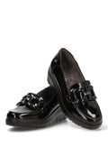 ZAPATO MOCASÍN MUJER MYSOFT NEGRO CUÑA 25M585