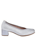 ZAPATO MUJER PITILLOS SALÓN PLATA TACÓN MEDIO 11130