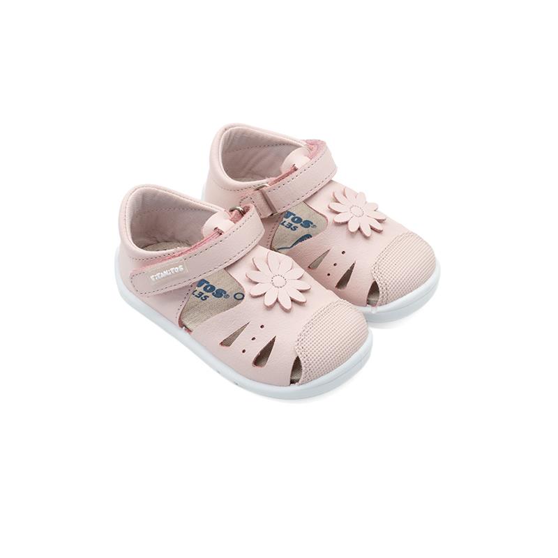 SANDALIAS RESPETUOSOS NIÑOS TITANITOS FLOR ROSA