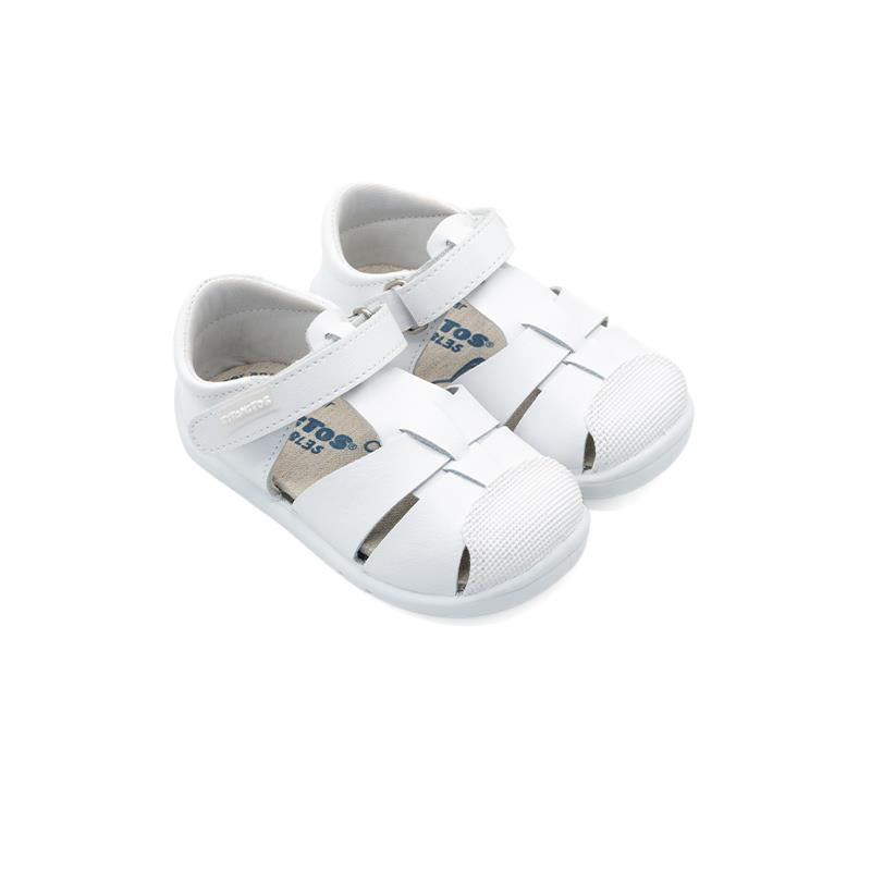 SANDALIAS RESPETUOSOS NIÑOS TITANITOS BLANCO FELIX