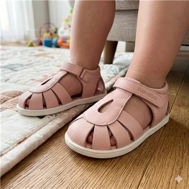 SANDALIA RESPETUOSO NIÑO BLANDITOS BAREFOOD INDIA ROSA 26V
