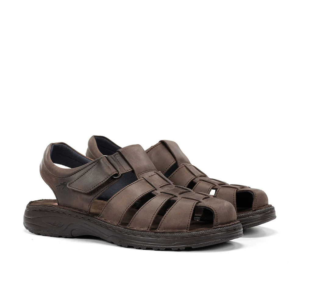 SANDALIA HOMBRE FLUCHOS AZORES GAUCHO MARRON F2198