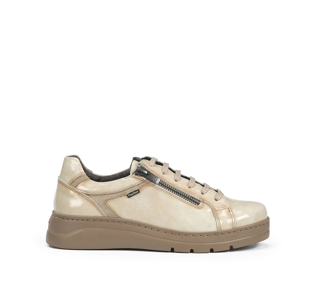 ZAPATO CORDONES MUJER FLUCHOS F1666 BEIG