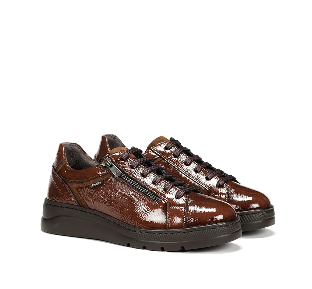 ZAPATO CORDONES MUJER FLUCHOS F1666 MARRON