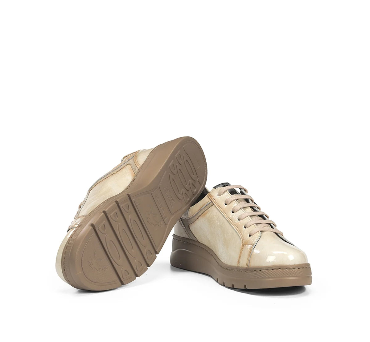 ZAPATO CORDONES MUJER FLUCHOS F1666 BEIG