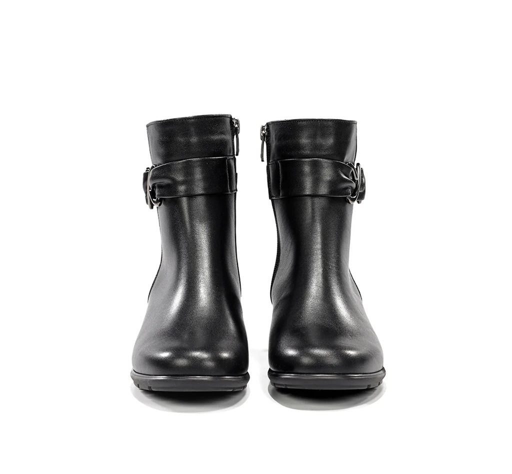 BOTIN MUJER TACÓN FLUCHOS F2561 NEGRO
