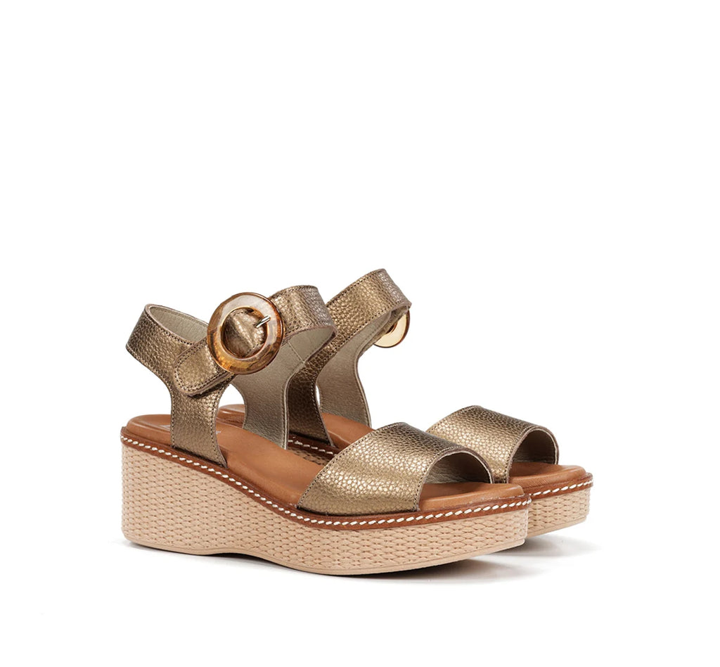 SANDALIA MUJER FLUCHOS D9450 BRONCE