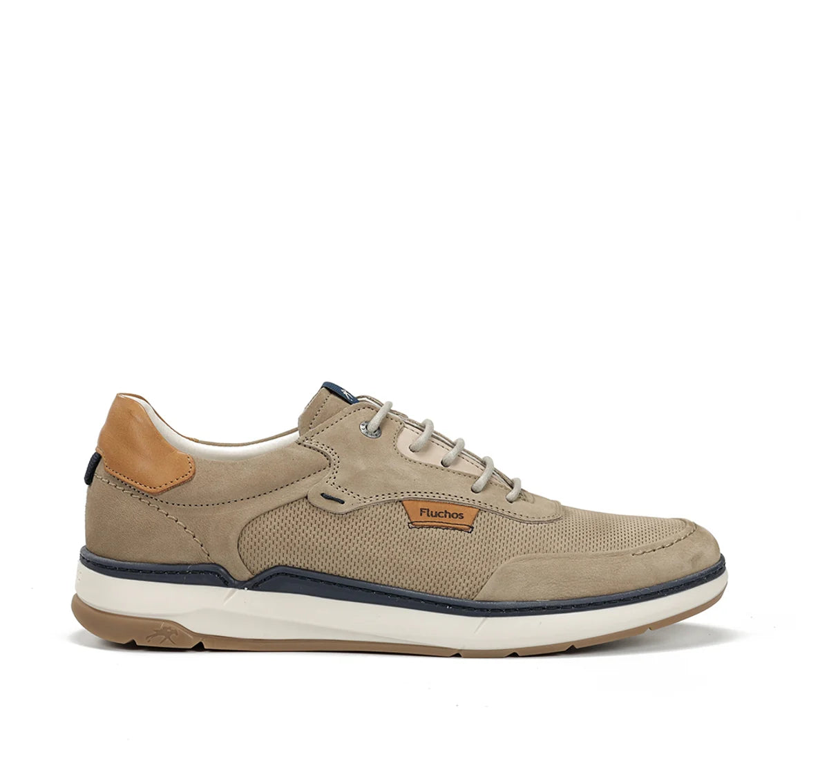 ZAPATO HOMBRE FLUCHOS F2210 BLUCHER NOBUCK TAUPE