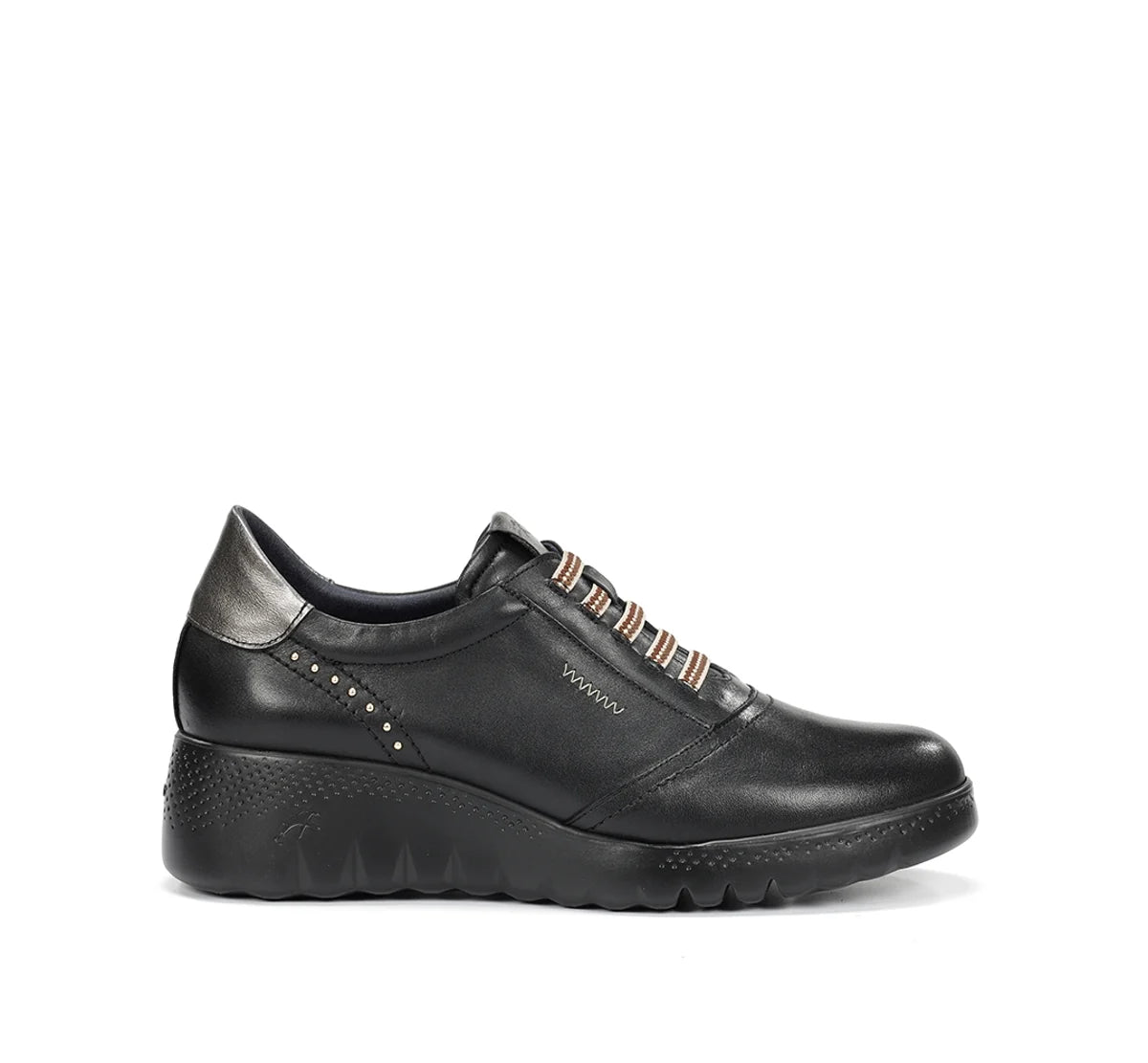 ZAPATO MUJER FLUCHOS ELASTICOS F2096 NEGRO