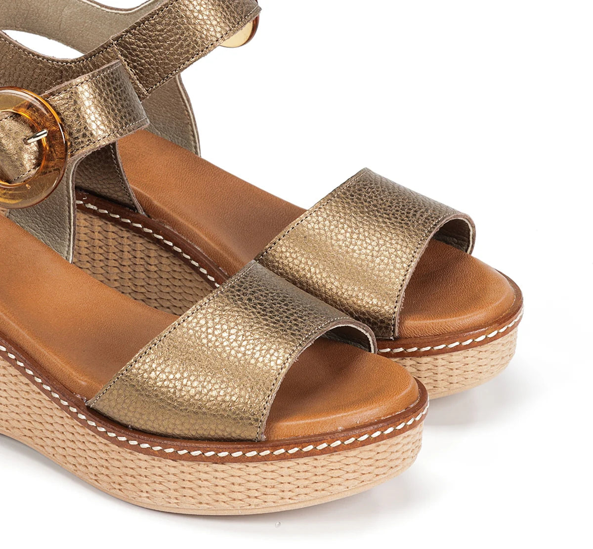 SANDALIA MUJER FLUCHOS D9450 BRONCE