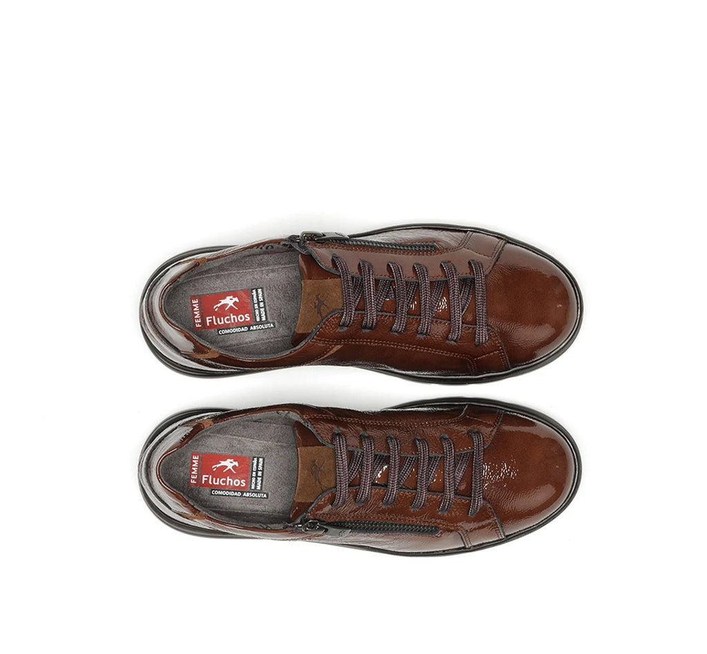 ZAPATO CORDONES MUJER FLUCHOS F1666 MARRON