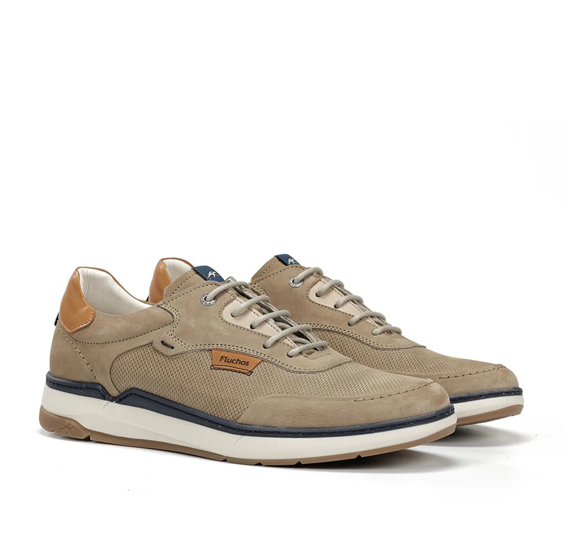 ZAPATO HOMBRE FLUCHOS F2210 BLUCHER NOBUCK TAUPE