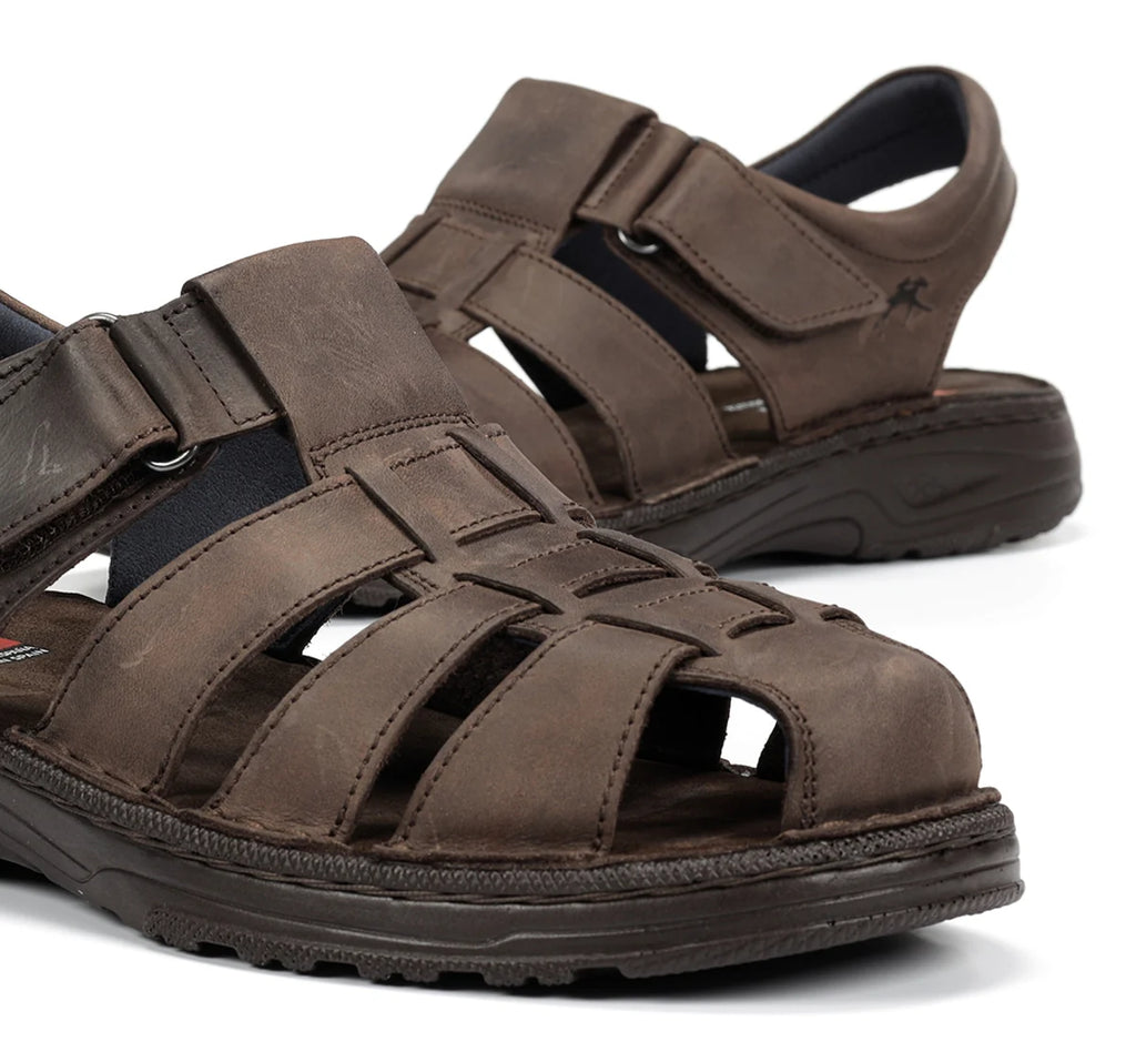 SANDALIA HOMBRE FLUCHOS AZORES GAUCHO MARRON F2198