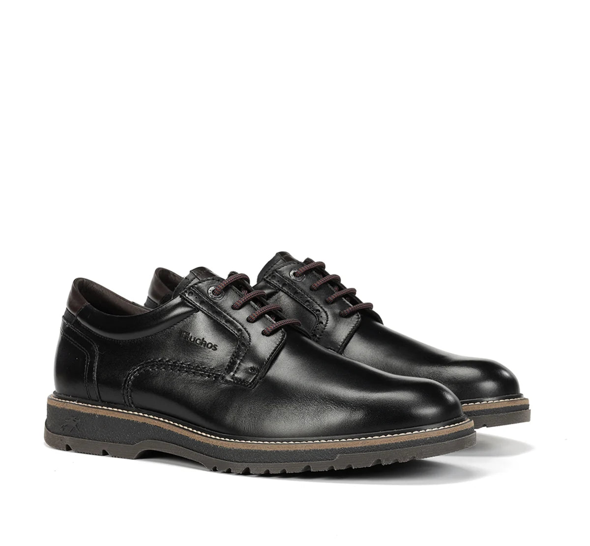 ZAPATO HOMBRE CORDONES FLUCHOS F2319 NEGRO