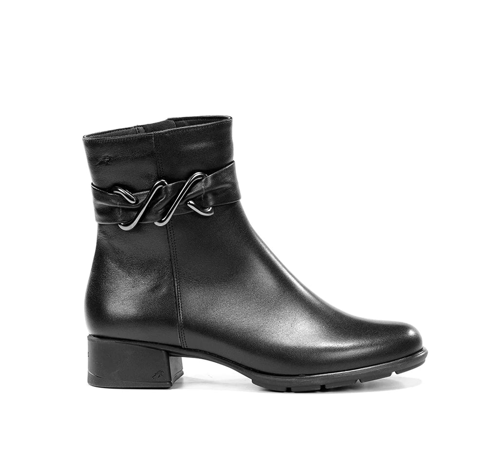 BOTIN MUJER TACÓN FLUCHOS F2561 NEGRO