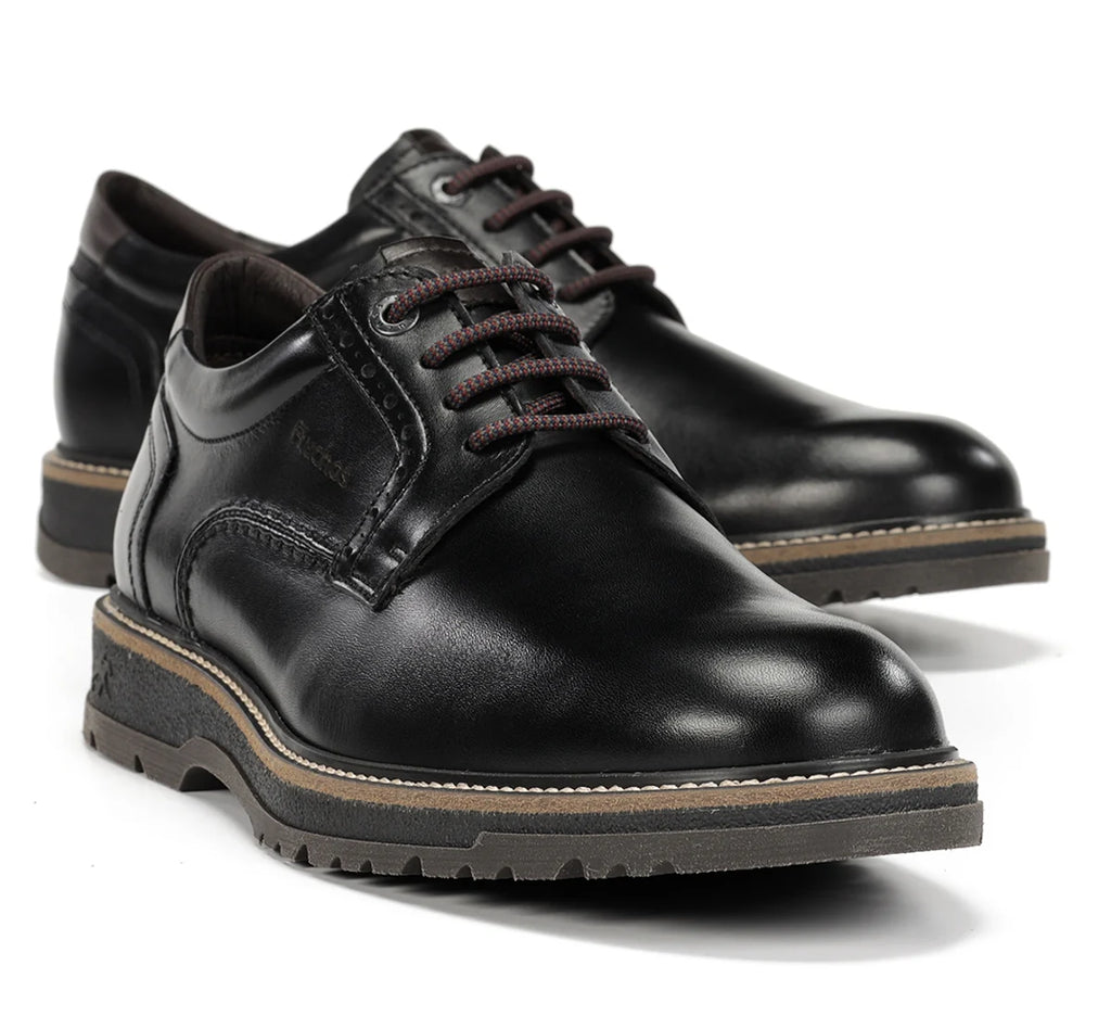 ZAPATO HOMBRE CORDONES FLUCHOS F2319 NEGRO