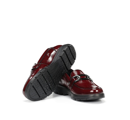 ZAPATO MUJER MOCASIN F1794 BURDEOS