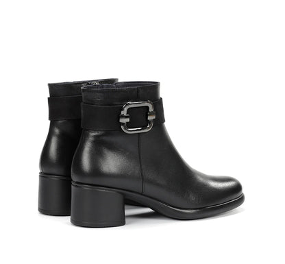 BOTÍN MUJER TACÓN D9369 NEGRO