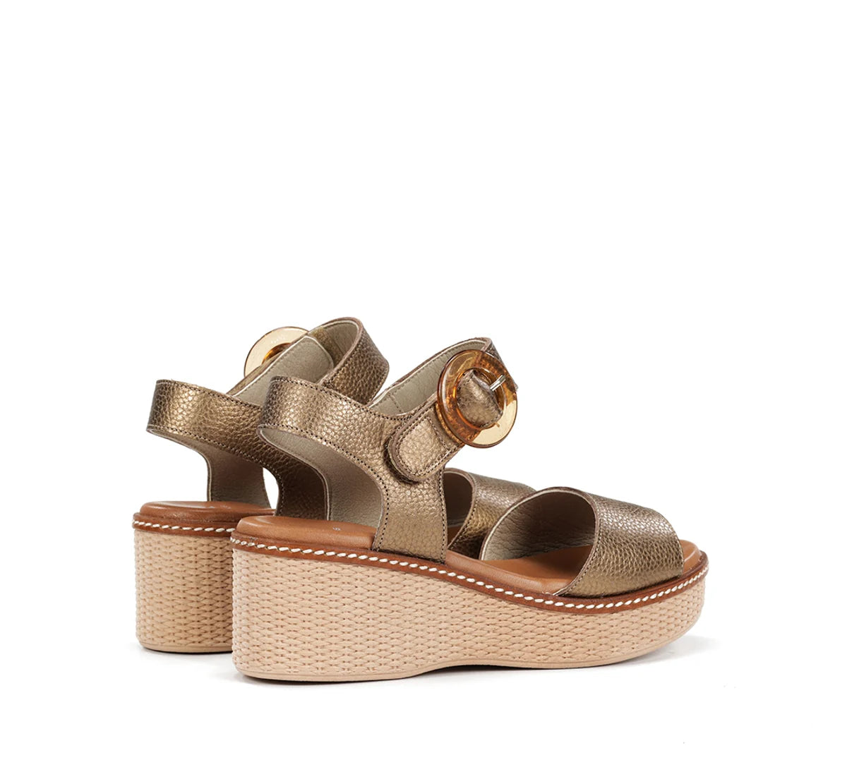 SANDALIA MUJER FLUCHOS D9450 BRONCE