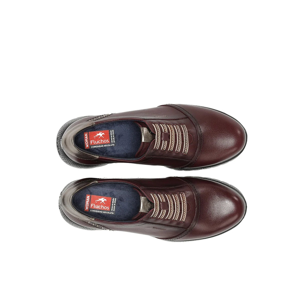 ZAPATO MUJER FLUCHOS ELASTICOS F2096 BURDEOS
