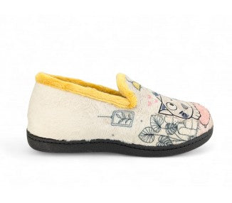 ZAPATILLA CASA MUJER PLUMAFLEX ROAL CERRADA GATO 12043
