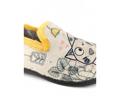 ZAPATILLA CASA MUJER PLUMAFLEX ROAL CERRADA GATO 12043