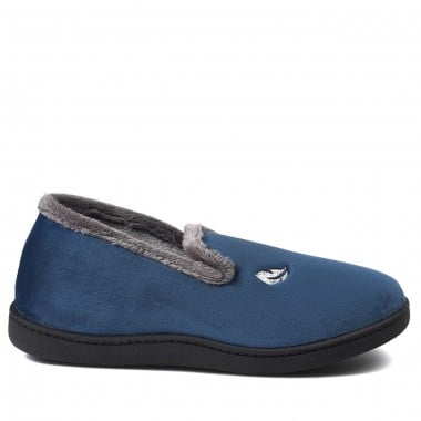 ZAPATILLA CASA MUJER PLUMAFLEX ROAL AZUL MARINO