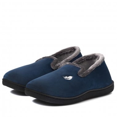 ZAPATILLA CASA MUJER PLUMAFLEX ROAL AZUL MARINO