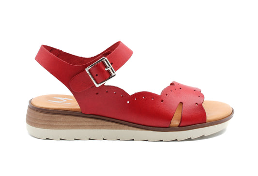 SANDALIA MUJER MARILA 1553 ROJO