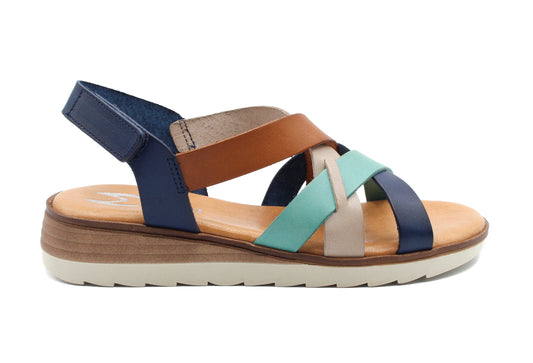 SANDALIA MUJER MARILA 1554 MULTI - AZUL