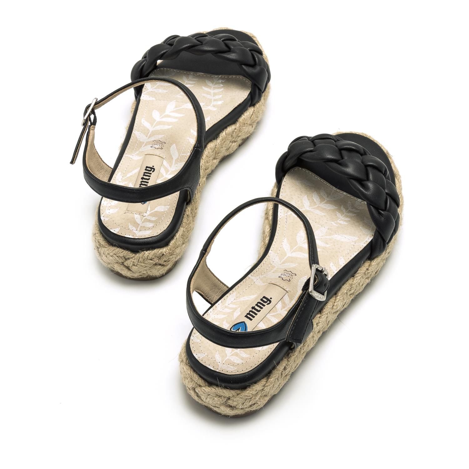 SANDALIA MUJER MUSTANG 50593  NEGRO