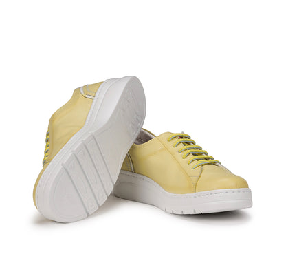 ZAPATO MUJER POMPAS FLUCHOS F1422 LIMON