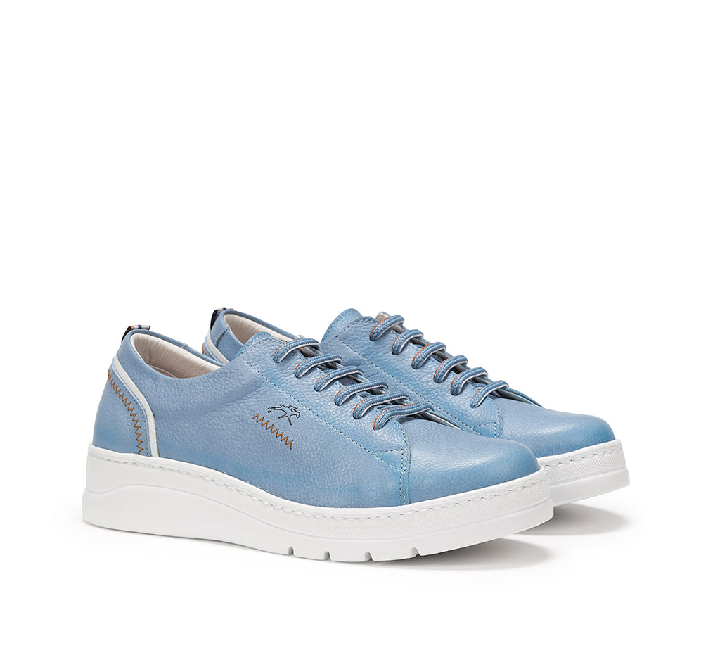 ZAPATO MUJER POMPAS FLUCHOS F1422 AZUL