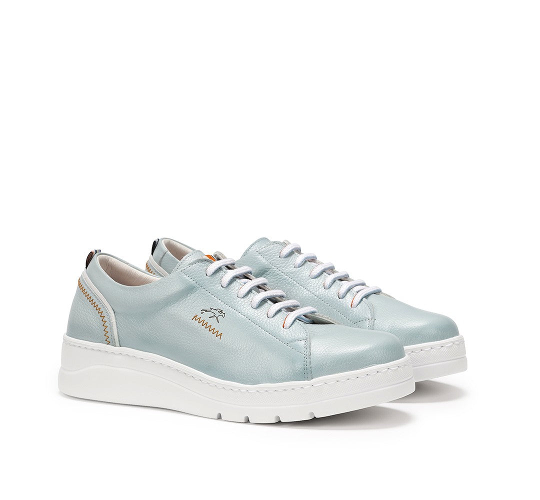 ZAPATO MUJER POMPAS FLUCHOS F1422 CELESTE
