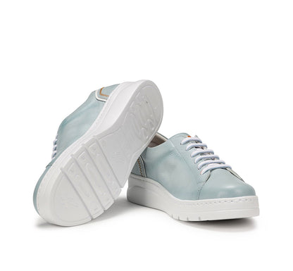 ZAPATO MUJER POMPAS FLUCHOS F1422 CELESTE