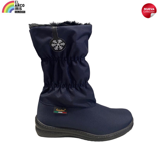 BOTA MUJER VICMART 1015-1 MARINO