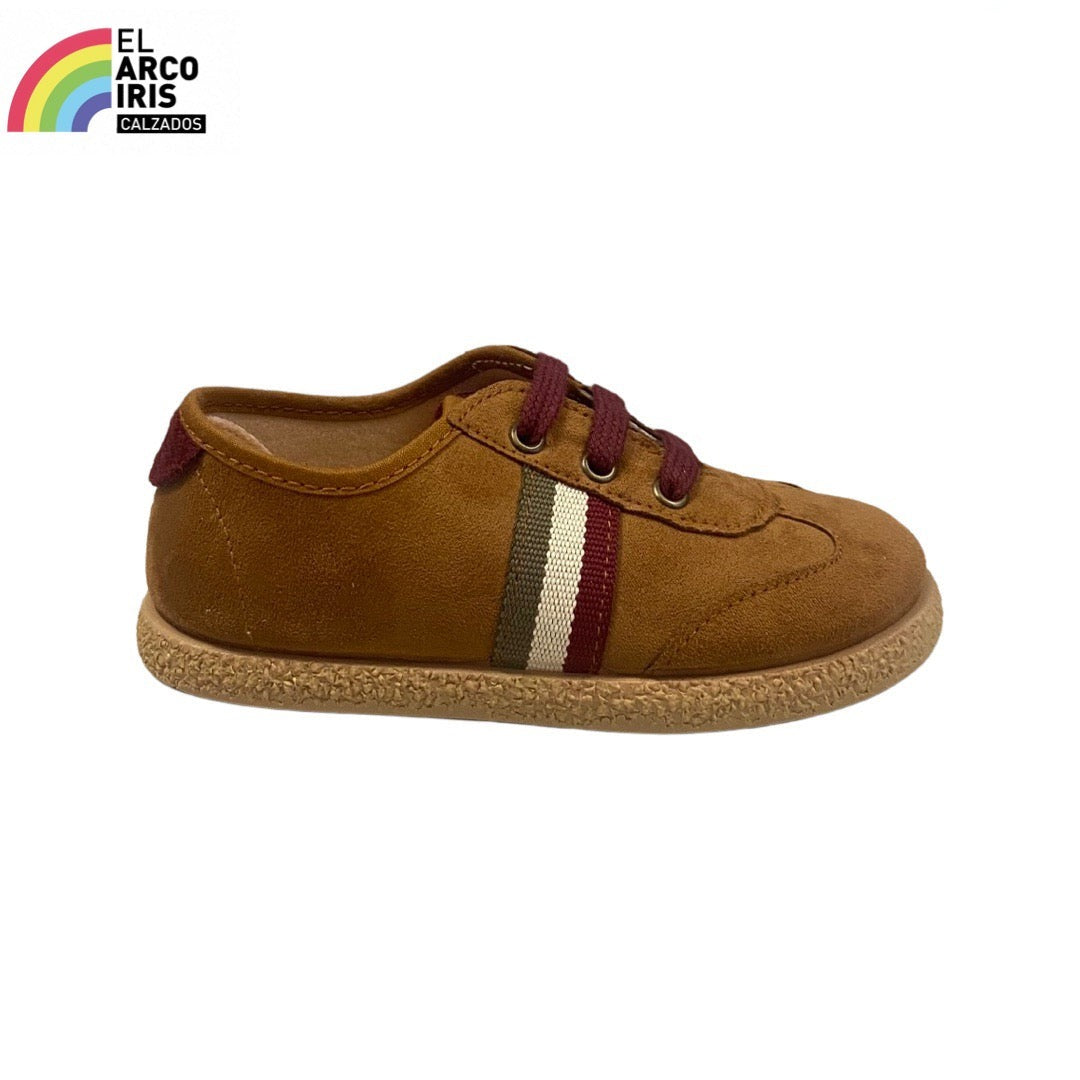 ZAPATO NIÑO TOKOLATE 2135 CUERO