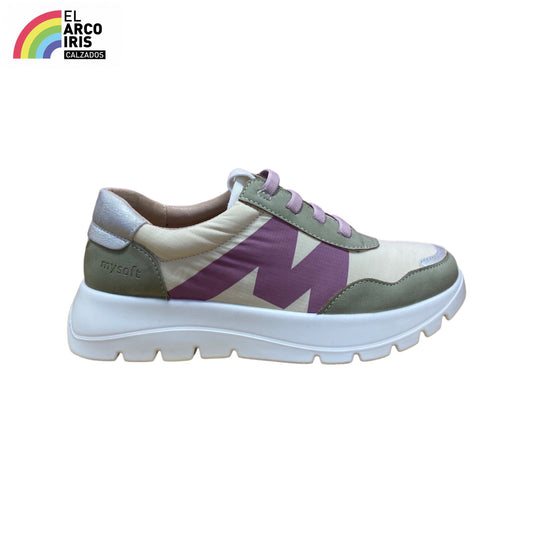 ZAPATO MUJER MYSOFT 23M264 KAKI
