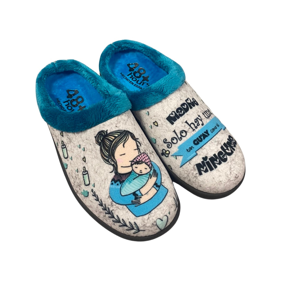 Zapatillas Casa Mujer Nordikas Zapatillas De Estar Por Casa Nordikas1921-BALI Mujer - Turquesa, Tejido Transpirable, Suela De Goma, Fabricadas En España Nordikas Mujer Invierno