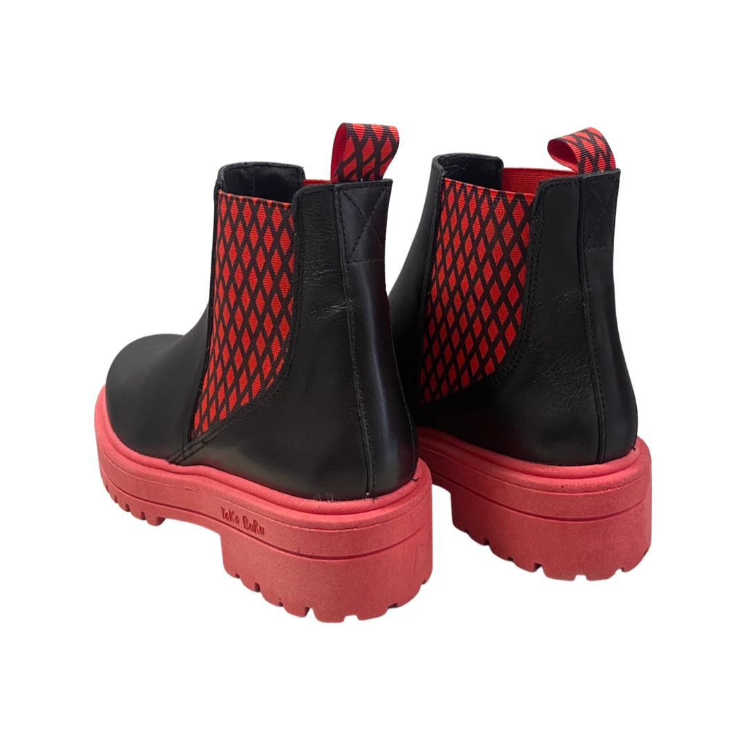 BOTA MUJER YOKO BURU MARTE ROJO