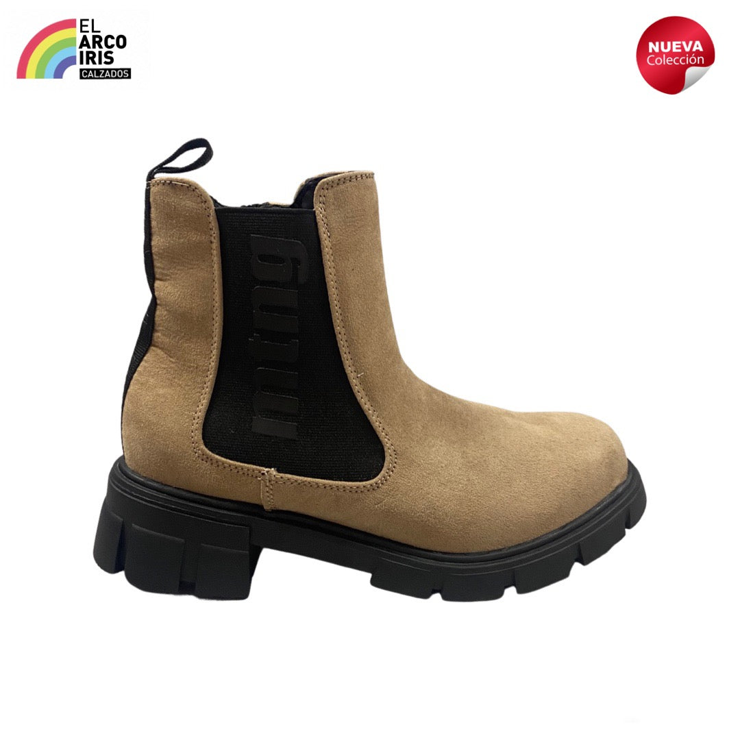 BOTA NIÑA MUSTANG 48625 TAUPE