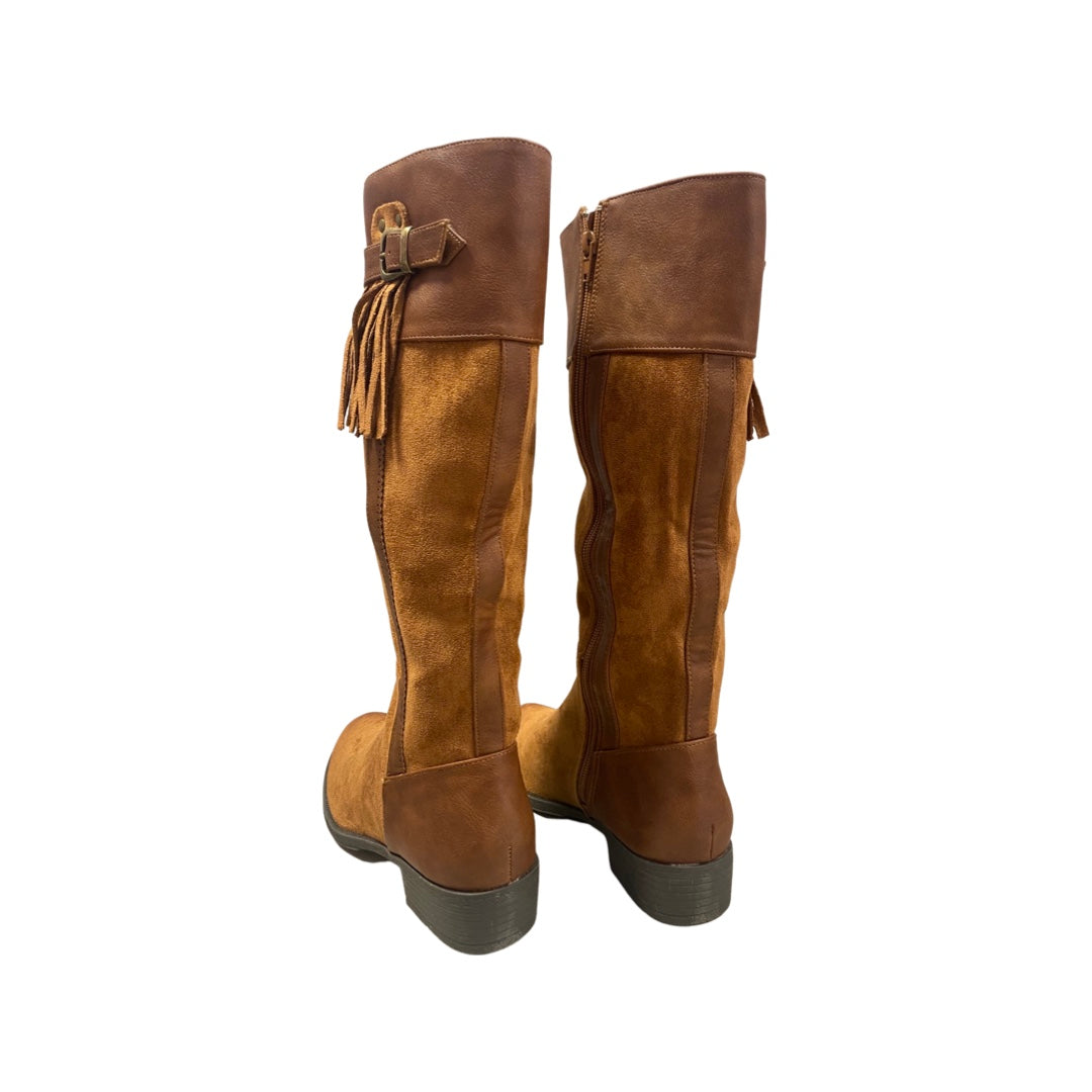 BOTA MUJER MANDARINA 2209DF CUERO