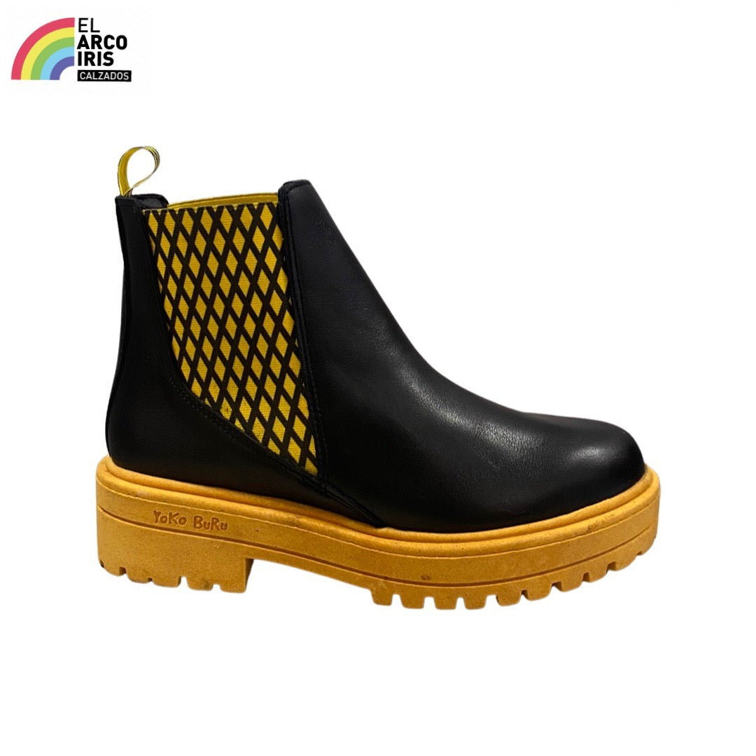 BOTA MUJER YOKO BURU MARTE AMARILLO