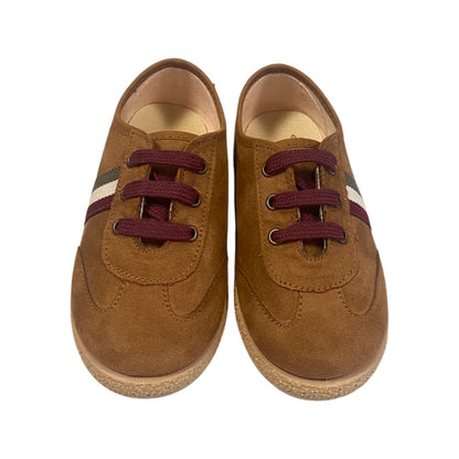 ZAPATO NIÑO TOKOLATE 2135 CUERO