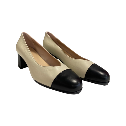 ZAPATO MUJER ROLDÁN 3646 BEIGE/NEGRO
