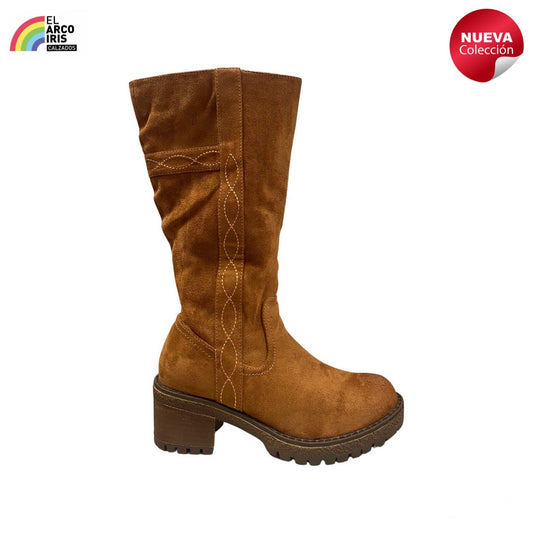 BOTA MUJER MANDARINA 2125DF CUERO