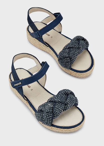 SANDALIA NIÑA MAYORAL PLATAFORMA YUTE AZUL43373